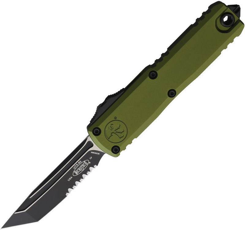 Load image into Gallery viewer, Microtech® UTX-85® T/E Gen IV OTF Two-Tone Finish, Partial Serrated (12334-20OD)
