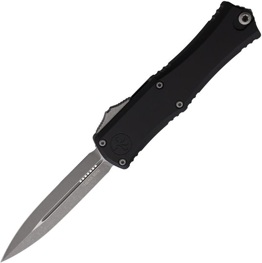 Microtech® Hera® II Mini D/E OTF Black Apocalyptic® Standard (1702M-10AP)