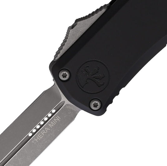 Microtech® Hera® II Mini D/E OTF Black Apocalyptic® Standard (1702M-10AP)