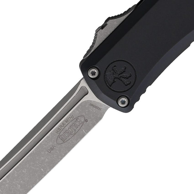 Cargue la imagen en el visor de la galería, Microtech® Hera® II Mini T/E OTF Black Apocalyptic® Standard (1704M-10AP)
