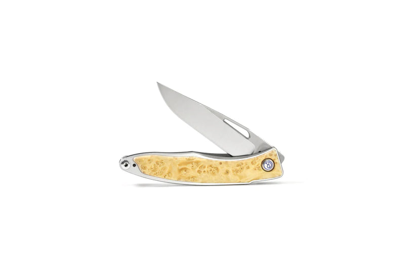 Cargue la imagen en el visor de la galería, Chris Reeve Mnandi Box Elder Burl, Magnacut Drop Point (MNA-1008)
