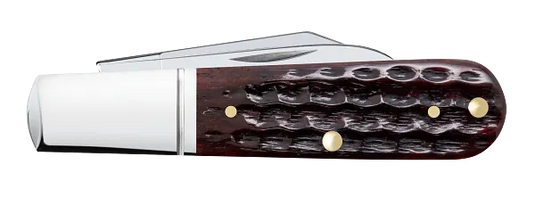 Case Pocket Worn® Corn Cob Jig Mahogany Bone Barlow, Fluted (55233)