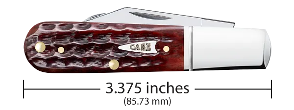 Cargue la imagen en el visor de la galería, Case Pocket Worn® Corn Cob Jig Mahogany Bone Barlow, Fluted (55233)
