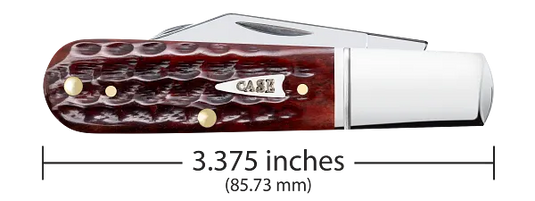 Case Pocket Worn® Corn Cob Jig Mahogany Bone Barlow, Fluted (55233)