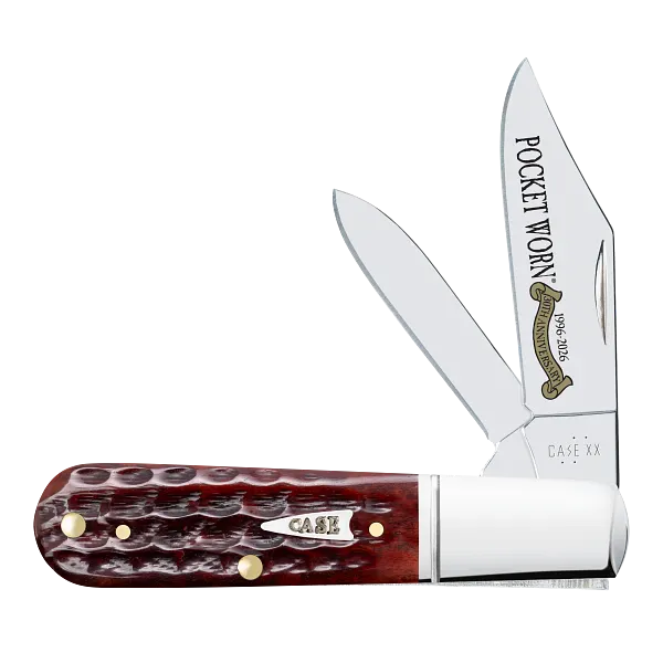 Cargue la imagen en el visor de la galería, Case Pocket Worn® Corn Cob Jig Mahogany Bone Barlow, Fluted (55233)
