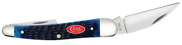 Cargue la imagen en el visor de la galería, Case Rogers Jig Navy Blue Bone Seahorse Whittler (06889)
