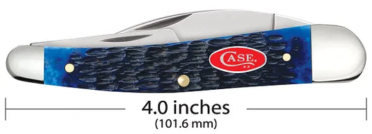 Case Rogers Jig Navy Blue Bone Seahorse Whittler (06889)