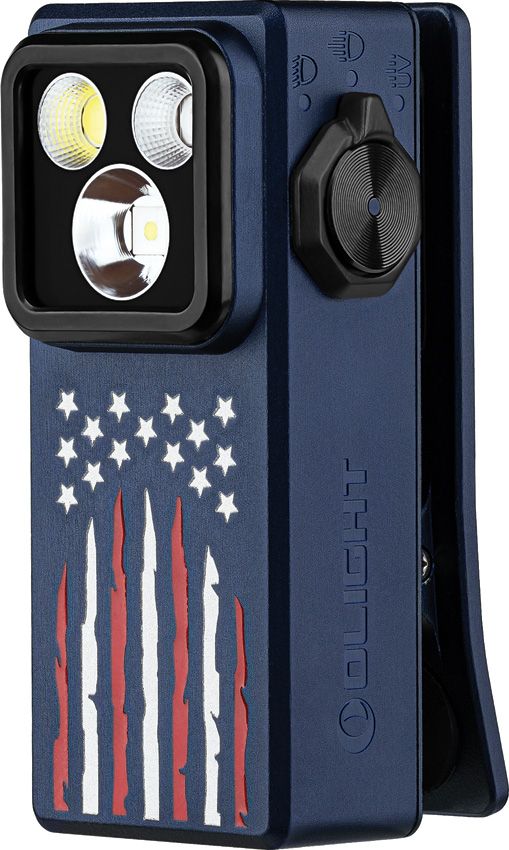 Olight Oclip Ultra Clip-On Flashlight, Stars & Stripes - COMING SOON!