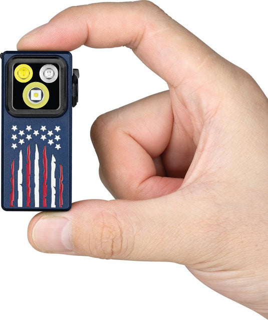 Olight Oclip Ultra Clip-On Flashlight, Stars & Stripes - COMING SOON!