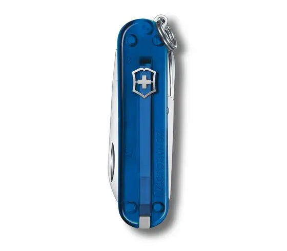 Load image into Gallery viewer, Swiss Army Classic SD Knife Transparent Deep Ocean (0.6223.T2G)
