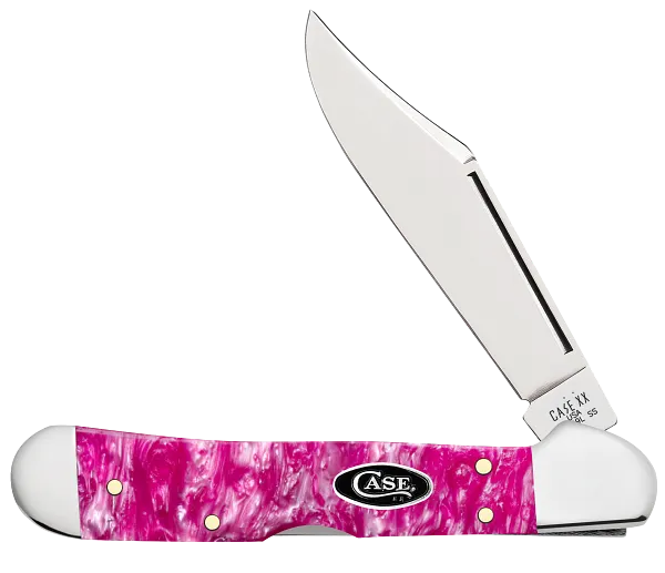 Cargue la imagen en el visor de la galería, Case Pink Crackle Kirinite® Mini CopperLock® (16162)
