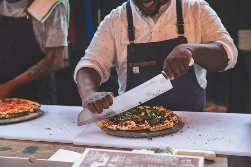 Load image into Gallery viewer, Dexter Sani-Safe® 16&quot; Pizza Knife, White (18003)
