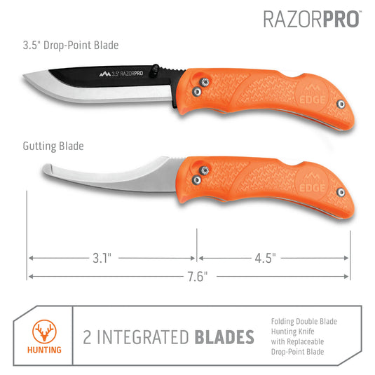 Outdoor Edge Razor-Pro 3.5" Orange (RO-20)