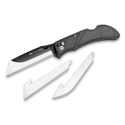 Outdoor Edge RazorWork™ Replaceable Blade Utility Knife, Gray (RW30-60)