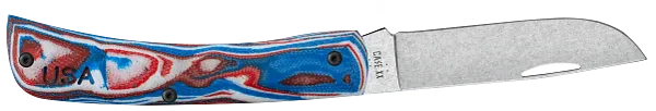 Cargue la imagen en el visor de la galería, Case Crossroads™ Red/White/Blue Burl G10 Smooth XR Sod Buster Jr.® w/ Pocket Clip, S35VN (66386)
