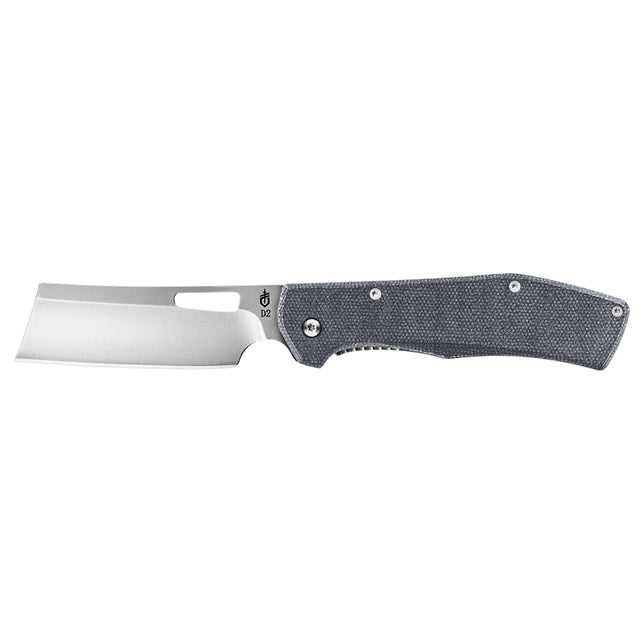 Load image into Gallery viewer, Gerber Flatiron D2 Urban Blue Canvas Micarta (30-001789)
