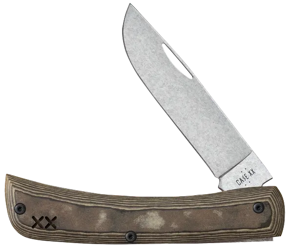 Load image into Gallery viewer, Case Crossroads Black &amp; Tan Richlite with Black G10 XR Sod Buster® Jr S35VN (66388)
