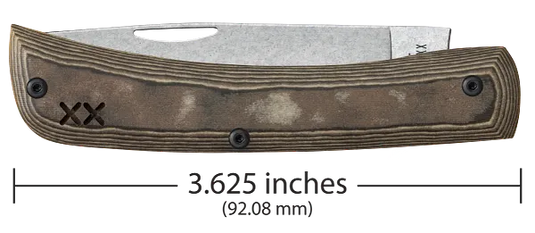 Case Crossroads Black & Tan Richlite with Black G10 XR Sod Buster® Jr S35VN (66388)