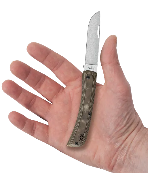 Case Crossroads Black & Tan Richlite with Black G10 XR Sod Buster® Jr S35VN (66388)