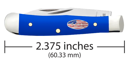 Case Smooth Royal Blue Synthetic Tiny Trapper (16401)