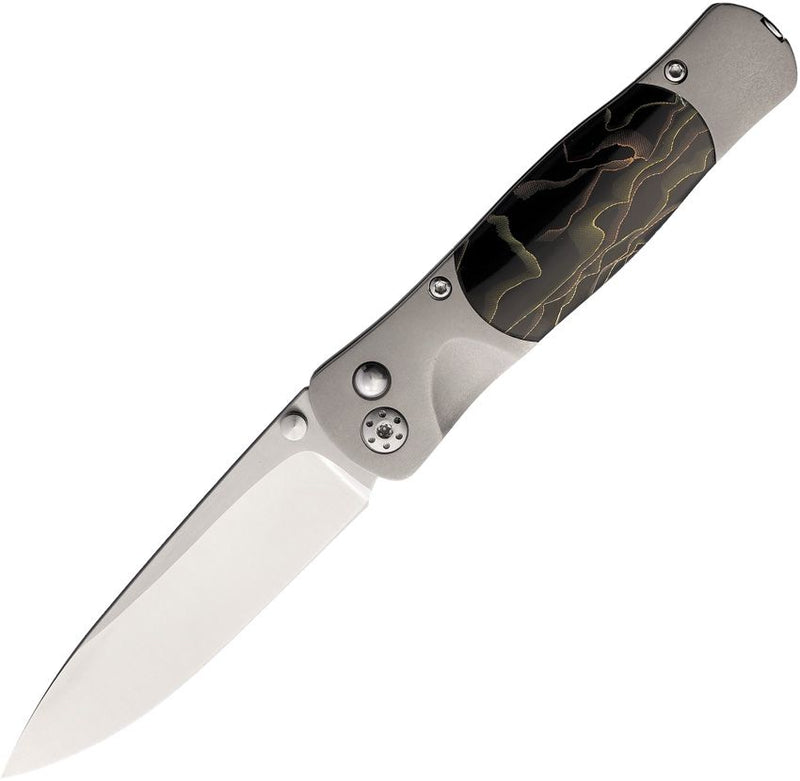 Cargue la imagen en el visor de la galería, Santa Fe Stoneworks Tesoro Button Lock Bronze &amp; Brass Swirl (SW011)
