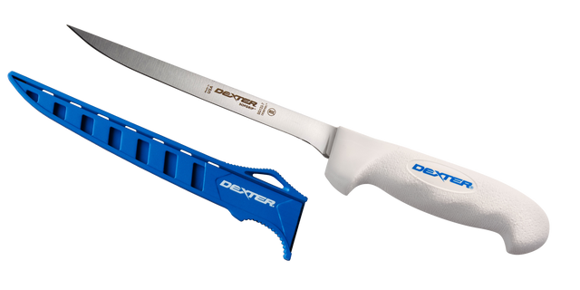 Load image into Gallery viewer, Dexter Outdoors® SofGrip™ 7&quot; Flexible Fillet Knife with Edge Guard, White (24901)
