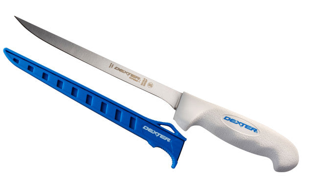 Load image into Gallery viewer, Dexter Outdoors® SofGrip™ 8&quot; Flexible Fillet Knife with Edge Guard, White (24902)
