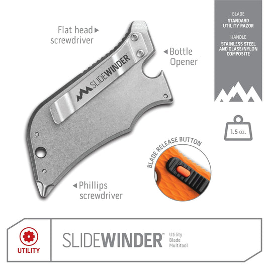Outdoor Edge SlideWinder™, Orange (SWB-10D)
