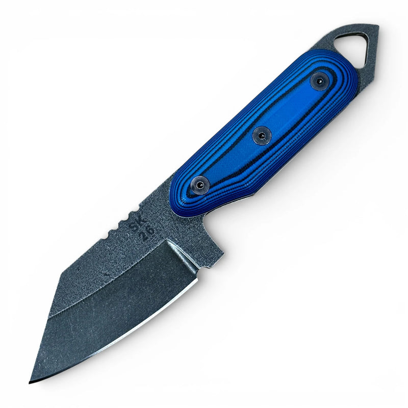 Load image into Gallery viewer, Shed Knives 2026 US Tanto, Atlantic Blue &amp; Black G-10 (SK26USAB)
