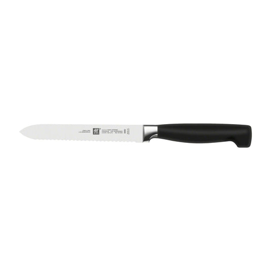 Zwilling Four Star 5" Serrated Utility Knife (31070-133)