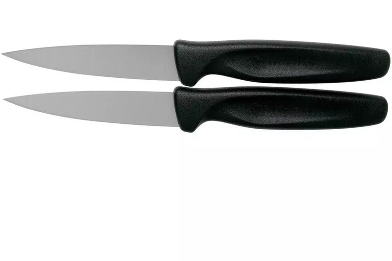 Cargue la imagen en el visor de la galería, Wüsthof Create Collection 2-Piece Paring Knife Set, Black (1145360103)
