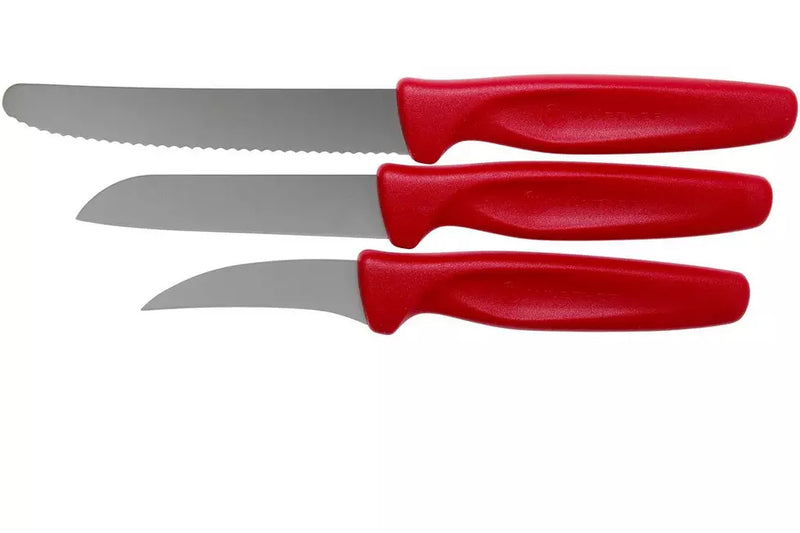 Cargue la imagen en el visor de la galería, Wüsthof Create Collection 3-Piece Knife Set, Red (1145370101)
