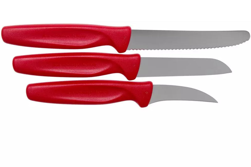 Cargue la imagen en el visor de la galería, Wüsthof Create Collection 3-Piece Knife Set, Red (1145370101)
