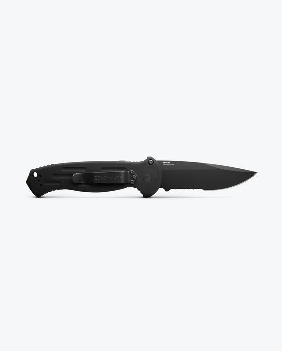 Cargue la imagen en el visor de la galería, Benchmade AFO II Auto, Black Aluminum, 154CM Serrated (9051SBK)

