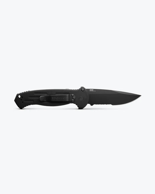 Benchmade AFO II Auto, Black Aluminum, 154CM Serrated (9051SBK)