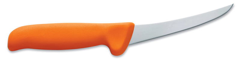 Load image into Gallery viewer, F. Dick 5&quot; Mastergrip Boning Knife Curved Semi-Flexible Orange (8288213-53)
