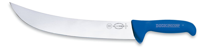 Load image into Gallery viewer, F. Dick 12&quot; Ergogrip Butcher Knife Curved Blue (8225330)
