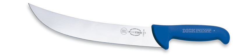 Cargue la imagen en el visor de la galería, F. Dick 10&quot; Ergogrip Butcher Knife Curved  Blue (8225326)
