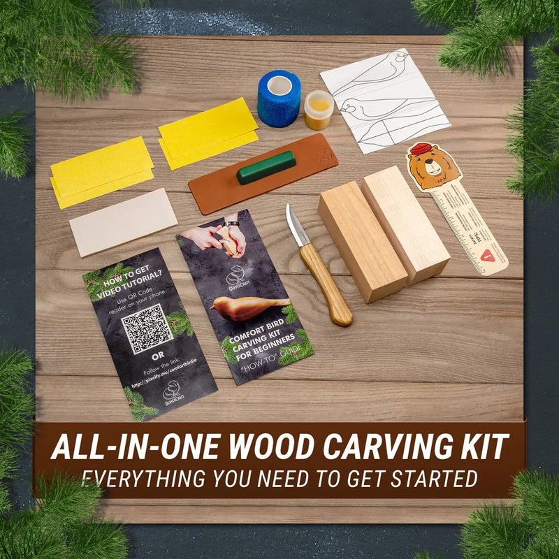 Load image into Gallery viewer, BeaverCraft Comfort Bird Carving Kit (DIY01)
