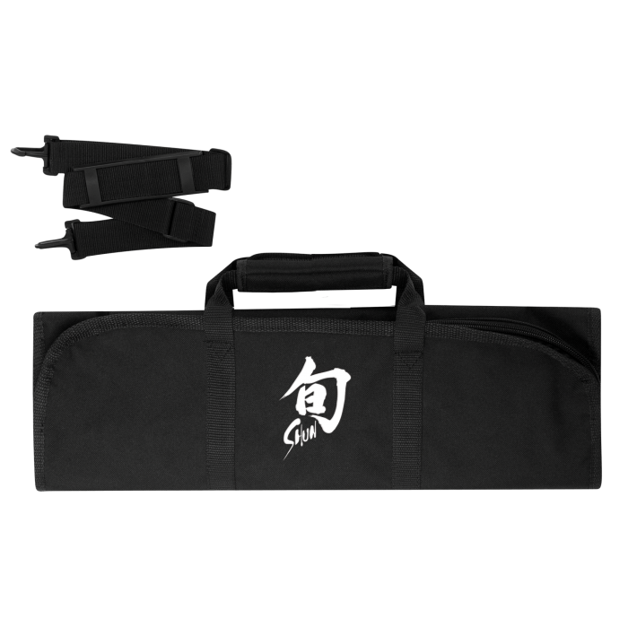 Load image into Gallery viewer, Shun 8-Slot Knife Roll, Black (DM0880)
