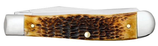 Load image into Gallery viewer, Case Burnt Amber Bone Rogers Jig Trapper, Carbon Steel (51390)
