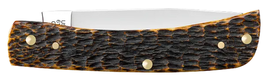 Case Burnt Amber Bone Rogers Jig Sod Buster Jr, Carbon Steel (51394)