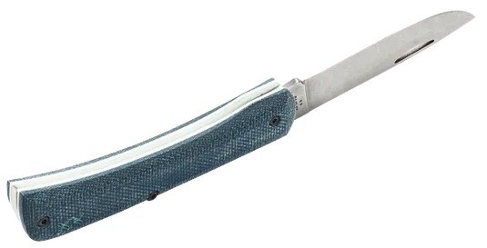 Case Crossroads Blue Denim Canvas Laminate w/ White G10 XR Sod Buster® Jr S35VN (10808)