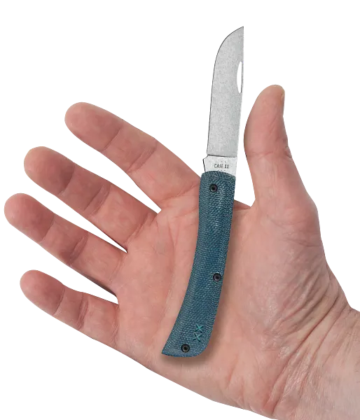 Load image into Gallery viewer, Case Crossroads Blue Denim Canvas Laminate w/ White G10 XR Sod Buster® Jr S35VN (10808)
