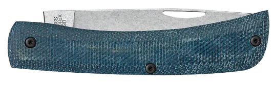 Case Crossroads Blue Denim Canvas Laminate w/ White G10 XR Sod Buster® Jr S35VN (10808)
