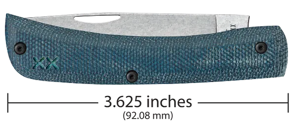 Load image into Gallery viewer, Case Crossroads Blue Denim Canvas Laminate w/ White G10 XR Sod Buster® Jr S35VN (10808)
