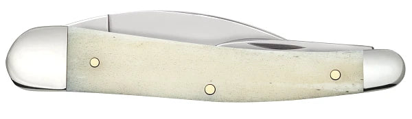 Load image into Gallery viewer, Case Smooth Natural Bone Seahorse Whittler, U.S. Flag Bursting through Handle (10844)
