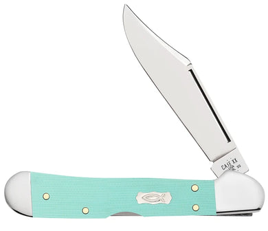 Case Smooth Seafoam Green G10 Mini CopperLock® (18109)