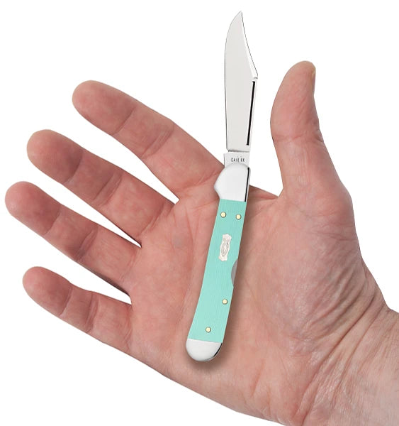 Cargue la imagen en el visor de la galería, Case Smooth Seafoam Green G10 Mini CopperLock® (18109)
