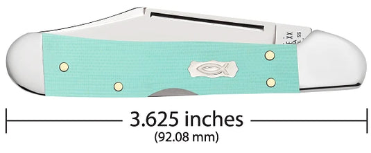 Case Smooth Seafoam Green G10 Mini CopperLock® (18109)